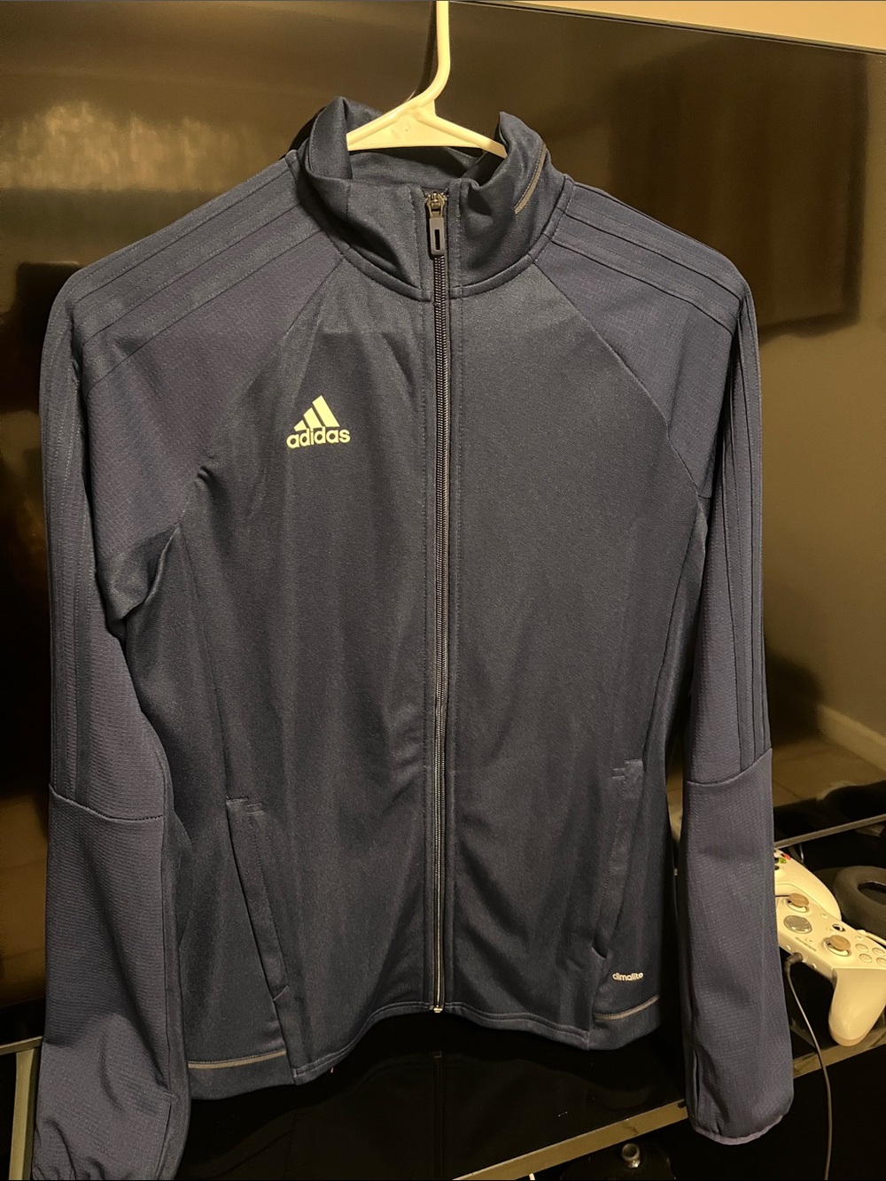 Adidas Women’s Navy Blue Full-Zip Training Jacket